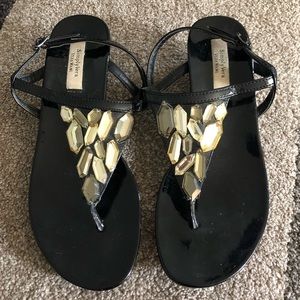 Simply Vera Wang black sandal wedges